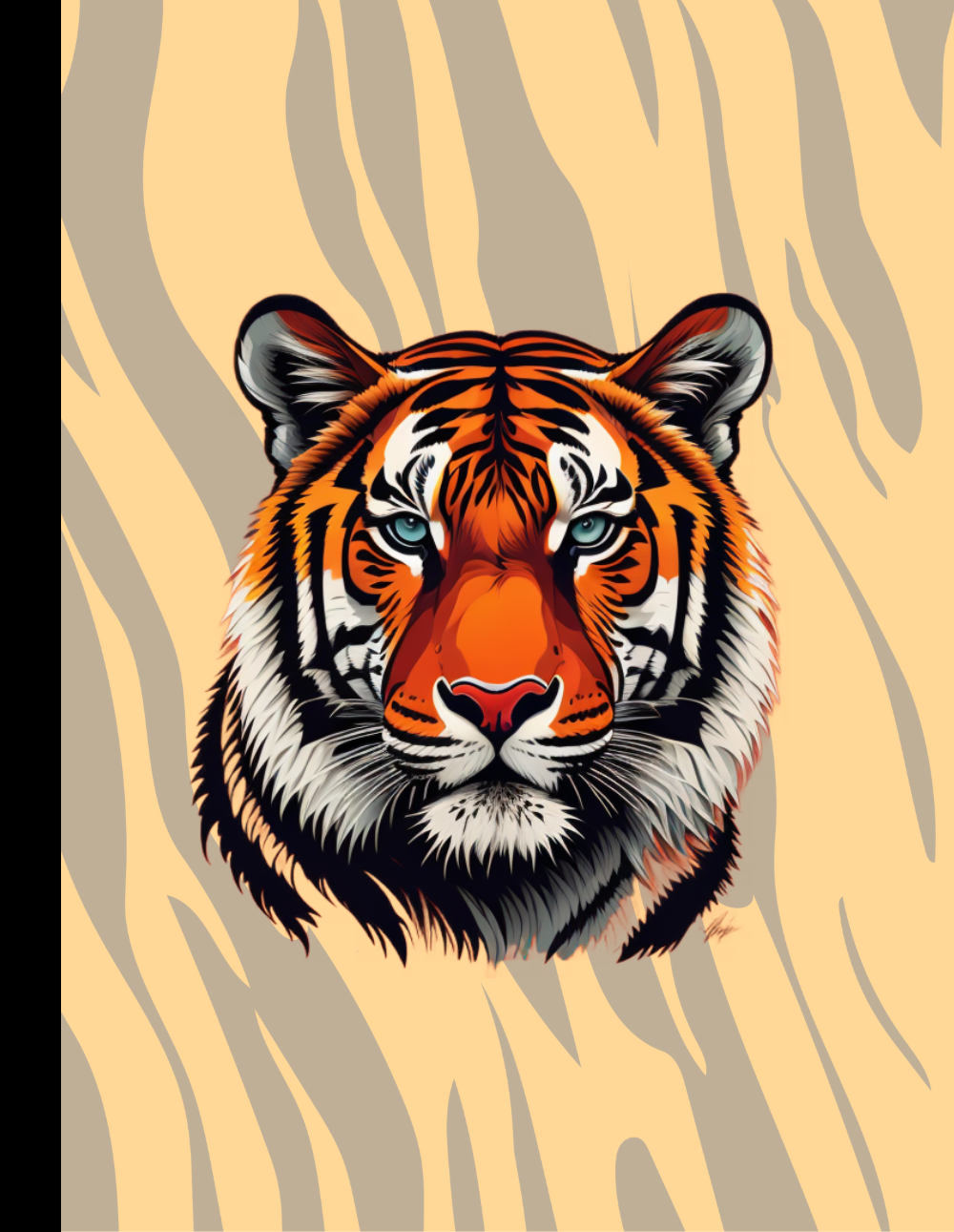 Wild Resilience: Tiger-Themed Composition Notebook