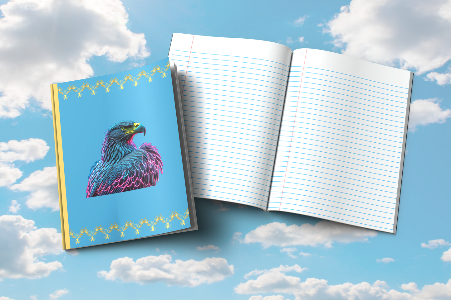Wings of Resilience: Eagle-Themed Composition Notebook