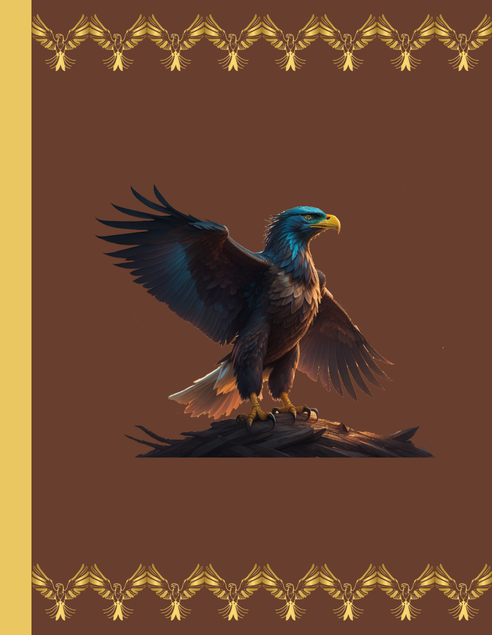 Wingspan of Strength: Eagle-Themed Composition Notebook