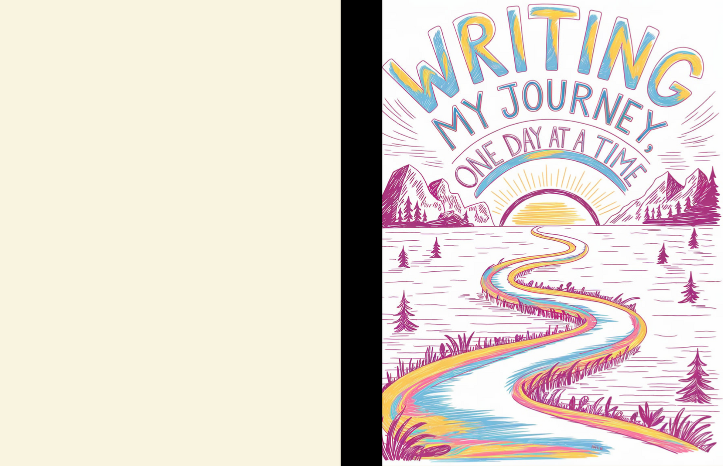 Writing My Journey One Day At A Time Composition Notebook