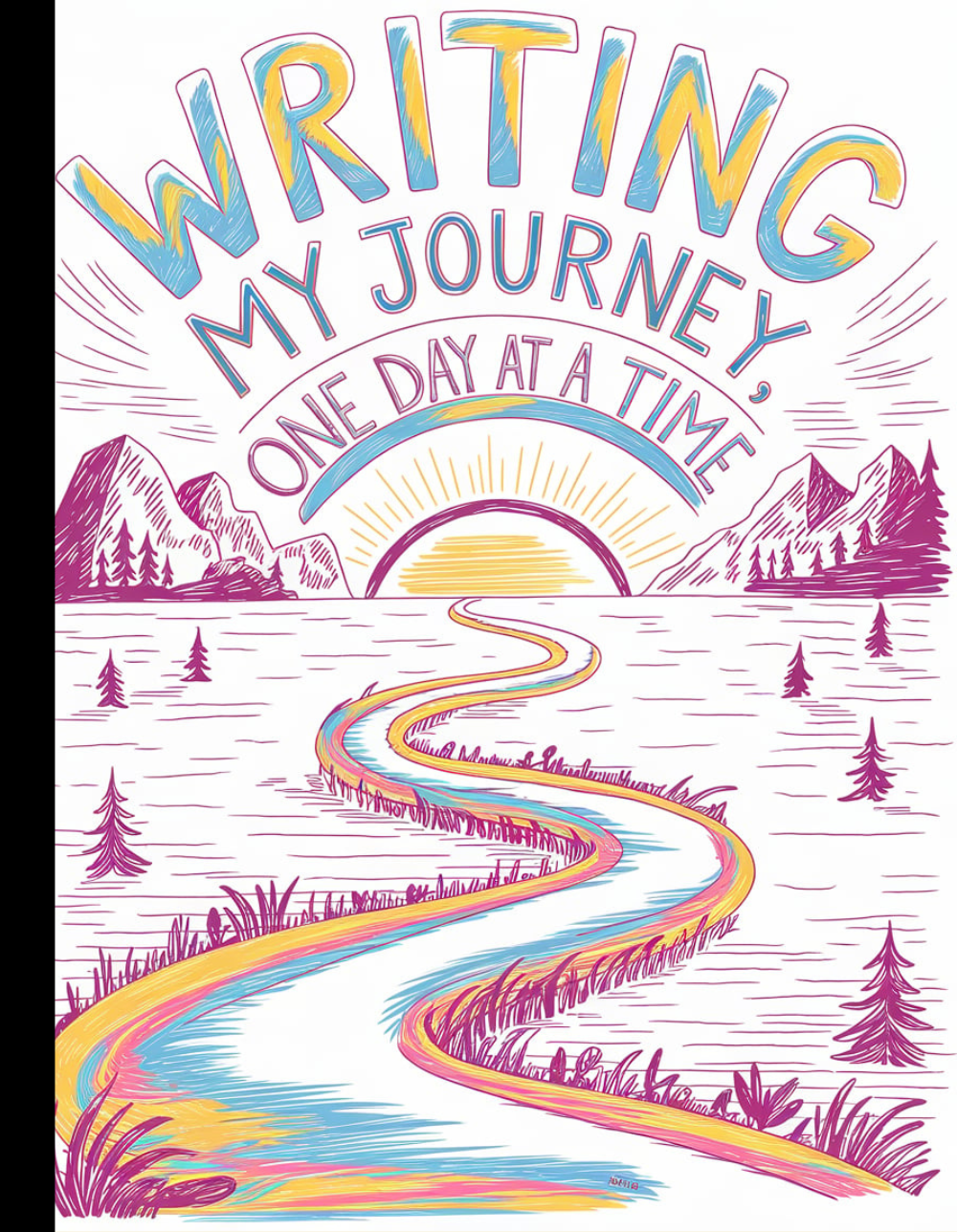 Writing My Journey One Day At A Time Composition Notebook