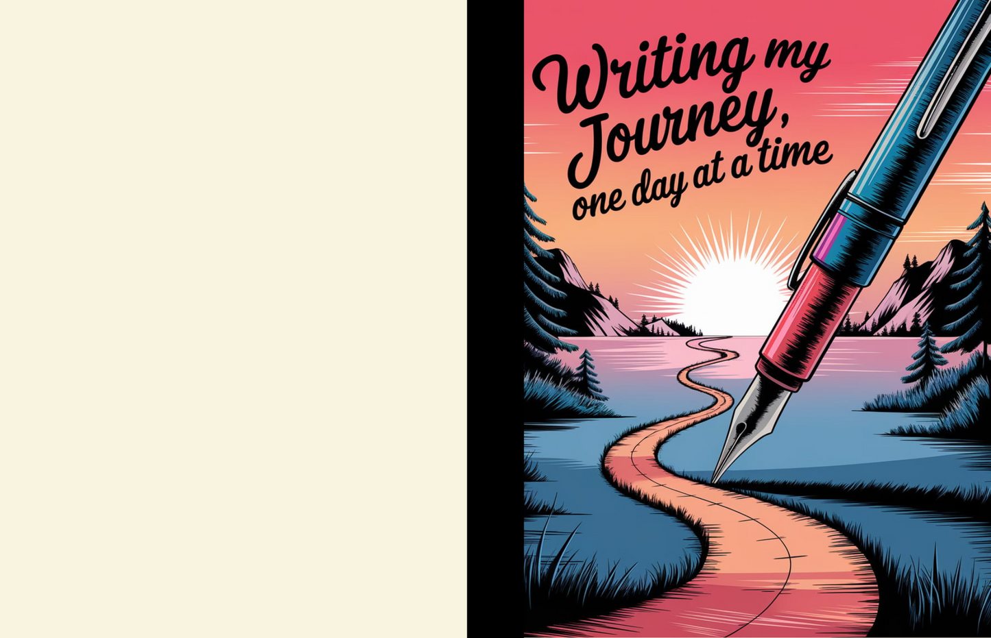 Writing My Journey One Day At A Time Composition Notebook