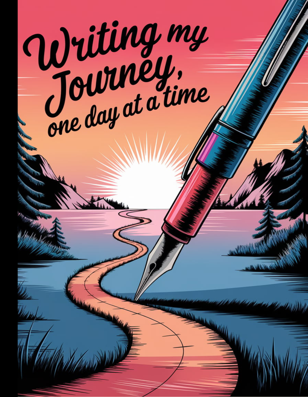 Writing My Journey One Day At A Time Composition Notebook