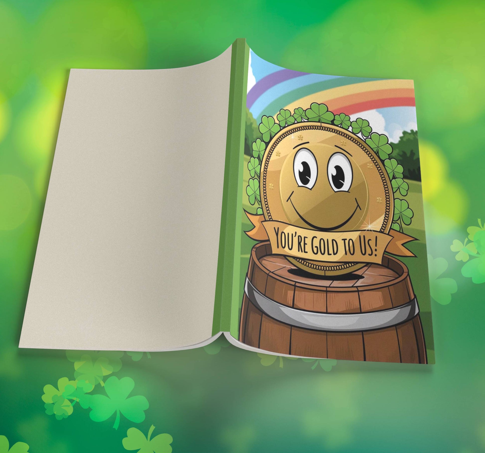 You're Gold To Us Premium St. Patrick's Day Composition Notebook Journal with Wide-Ruled Lines