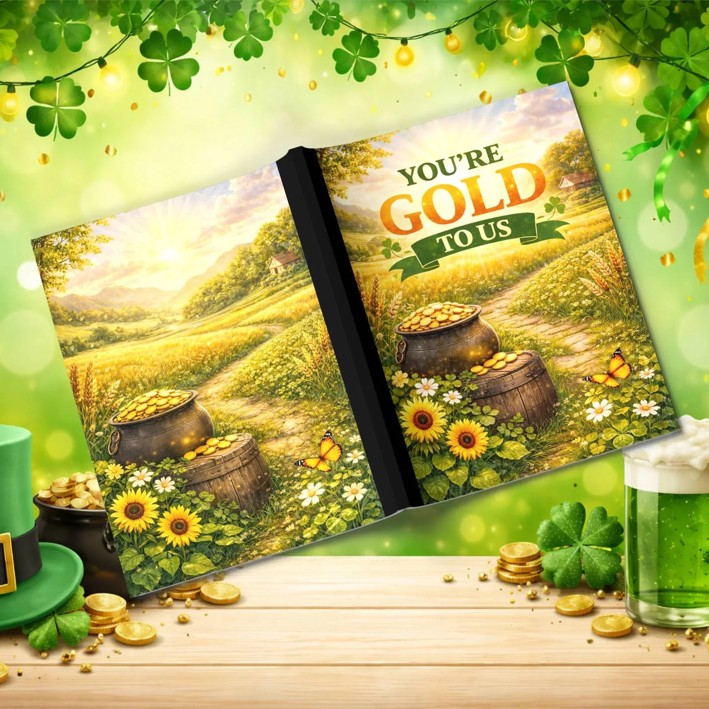 Shop our premium youre gold to us st patricks day journal from MySisterIsASurvivor.
