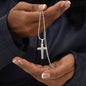 Freedom Isn't Free Cross Necklace | Engraved Stainless Steel Pendant for Veterans, Memorial Gift, PTSD Support Jewelry