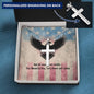 Not All Wounds Are Visible Cross Necklace | Engraved Stainless Steel Pendant for Veterans, Memorial Gift, PTSD Support Jewelry