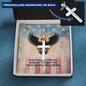 They Fought For Us Cross Necklace | Engraved Stainless Steel Pendant for Veterans, Memorial Gift, PTSD Support Jewelry