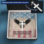 Some Heroes Never Came Home Cross Necklace | Engraved Stainless Steel Pendant for Veterans, Memorial Gift, PTSD Support Jewelry