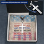 Engraved "Some Gave All" cross necklace - veteran memorial jewelry and remembrance gift for military families