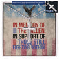 Custom stainless steel cross necklace engraved with "In Memory of the Fallen" - tribute to military service and loss