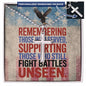 "Remembering Those Who Served" engraved cross - personalized military tribute jewelry for Memorial Day or veterans