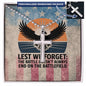 Lest We Forget Cross Necklace | Engraved Stainless Steel Pendant for Veterans, Memorial Gift, PTSD Support Jewelry