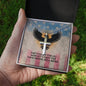 They Fought For Us Cross Necklace | Engraved Stainless Steel Pendant for Veterans, Memorial Gift, PTSD Support Jewelry