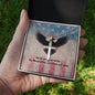 Not All Wounds Are Visible Cross Necklace | Engraved Stainless Steel Pendant for Veterans, Memorial Gift, PTSD Support Jewelry