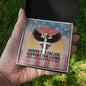Honor The Fallen Cross Necklace | Engraved Stainless Steel Pendant for Veterans, Memorial Gift, PTSD Support Jewelry