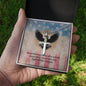 Their Sacrifice Is Remembered Cross Necklace | Engraved Stainless Steel Pendant for Veterans, Memorial Gift, PTSD Support Jewelry