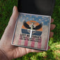 Lest We Forget Cross Necklace | Engraved Stainless Steel Pendant for Veterans, Memorial Gift, PTSD Support Jewelry