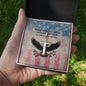 Honoring The Brave Cross Necklace | Engraved Stainless Steel Pendant for Veterans, Memorial Gift, PTSD Support Jewelry