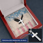 Honoring Those We Lost Cross Necklace | Engraved Stainless Steel Pendant for Veterans, Memorial Gift, PTSD Support Jewelry