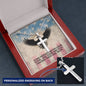 Some Heroes Never Came Home Cross Necklace | Engraved Stainless Steel Pendant for Veterans, Memorial Gift, PTSD Support Jewelry