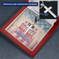 "True Remembrance Means Caring" cross necklace - support jewelry for PTSD warriors and veteran families