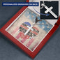 Honor the Fallen engraved cross necklace - remembrance jewelry for soldiers, veterans, and Memorial Day gifting