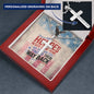 Some Heroes Never Came Home engraved cross - military memorial gift honoring fallen soldiers and their sacrifice