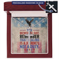 "This Memorial Day, Let's Remember" cross necklace - engraved tribute gift for honoring military loss