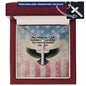 Honoring Sacrifice Cross Necklace | Engraved Stainless Steel Pendant for Veterans, Memorial Gift, PTSD Support Jewelry