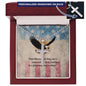 This Memorial Day, Let's Remember Cross Necklace | Engraved Stainless Steel Pendant for Veterans, Memorial Gift, PTSD Support Jewelry