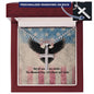 Not All Wounds Are Visible Cross Necklace | Engraved Stainless Steel Pendant for Veterans, Memorial Gift, PTSD Support Jewelry