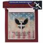 Their Sacrifice Is Remembered Cross Necklace | Engraved Stainless Steel Pendant for Veterans, Memorial Gift, PTSD Support Jewelry