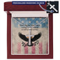 Honoring The Brave Cross Necklace | Engraved Stainless Steel Pendant for Veterans, Memorial Gift, PTSD Support Jewelry