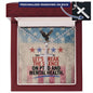 Cross necklace engraved with "Let's Break the Silence" - PTSD awareness gift for veterans and loved ones