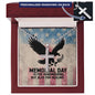 Memorial Day Is For Remembering Cross Necklace | Engraved Stainless Steel Pendant for Veterans, Memorial Gift, PTSD Support Jewelry