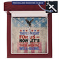 "They Fought for Us" engraved dog tag-style cross - tribute necklace for military service and Memorial Day