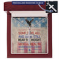 Engraved "Some Gave All" cross necklace - veteran memorial jewelry and remembrance gift for military families