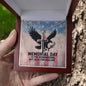Memorial Day Is For Remembering Cross Necklace | Engraved Stainless Steel Pendant for Veterans, Memorial Gift, PTSD Support Jewelry