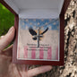 This Memorial Day, Let's Remember Cross Necklace | Engraved Stainless Steel Pendant for Veterans, Memorial Gift, PTSD Support Jewelry