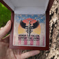Honor The Fallen Cross Necklace | Engraved Stainless Steel Pendant for Veterans, Memorial Gift, PTSD Support Jewelry