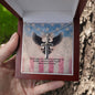 Some Gave All Cross Necklace | Engraved Stainless Steel Pendant for Veterans, Memorial Gift, PTSD Support Jewelry
