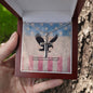 Honoring Those We Lost Cross Necklace | Engraved Stainless Steel Pendant for Veterans, Memorial Gift, PTSD Support Jewelry