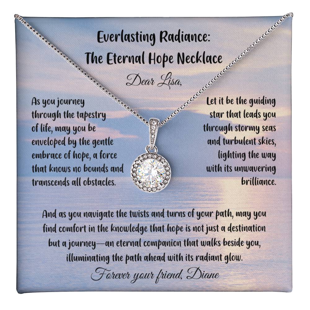 As you journey through the tapestry of life...- Everlasting Radiance: The Eternal Hope Necklace