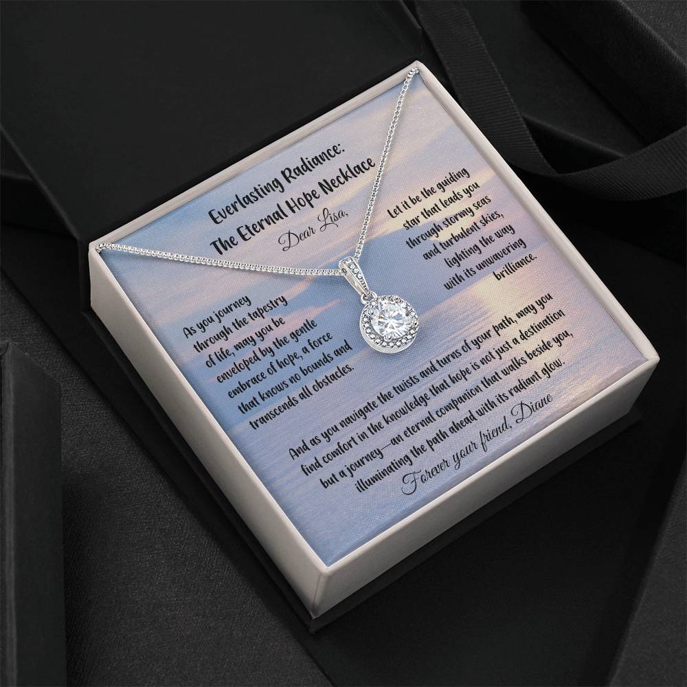 As you journey through the tapestry of life...- Everlasting Radiance: The Eternal Hope Necklace