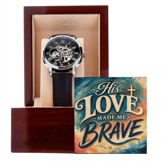 Shop our premium his love made me brave openwork watch from MySisterIsASurvivor.
