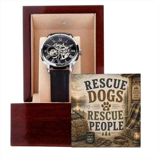 Shop our premium rescue dogs rescue people openwork watch from MySisterIsASurvivor.