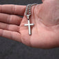 The Toughest Fights firefighter engraved cross honoring invisible mental health battles and everyday heroism.