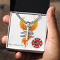 Not All Battles firefighter engraved cross highlighting hidden struggles and inner firefighter resilience.