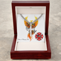 Strong Enough firefighter support Cuban link cross necklace symbolizing courage, healing, and resilience.